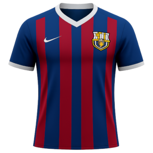 Camisa Barcelona Torcedor Masculina – Azul/Grená